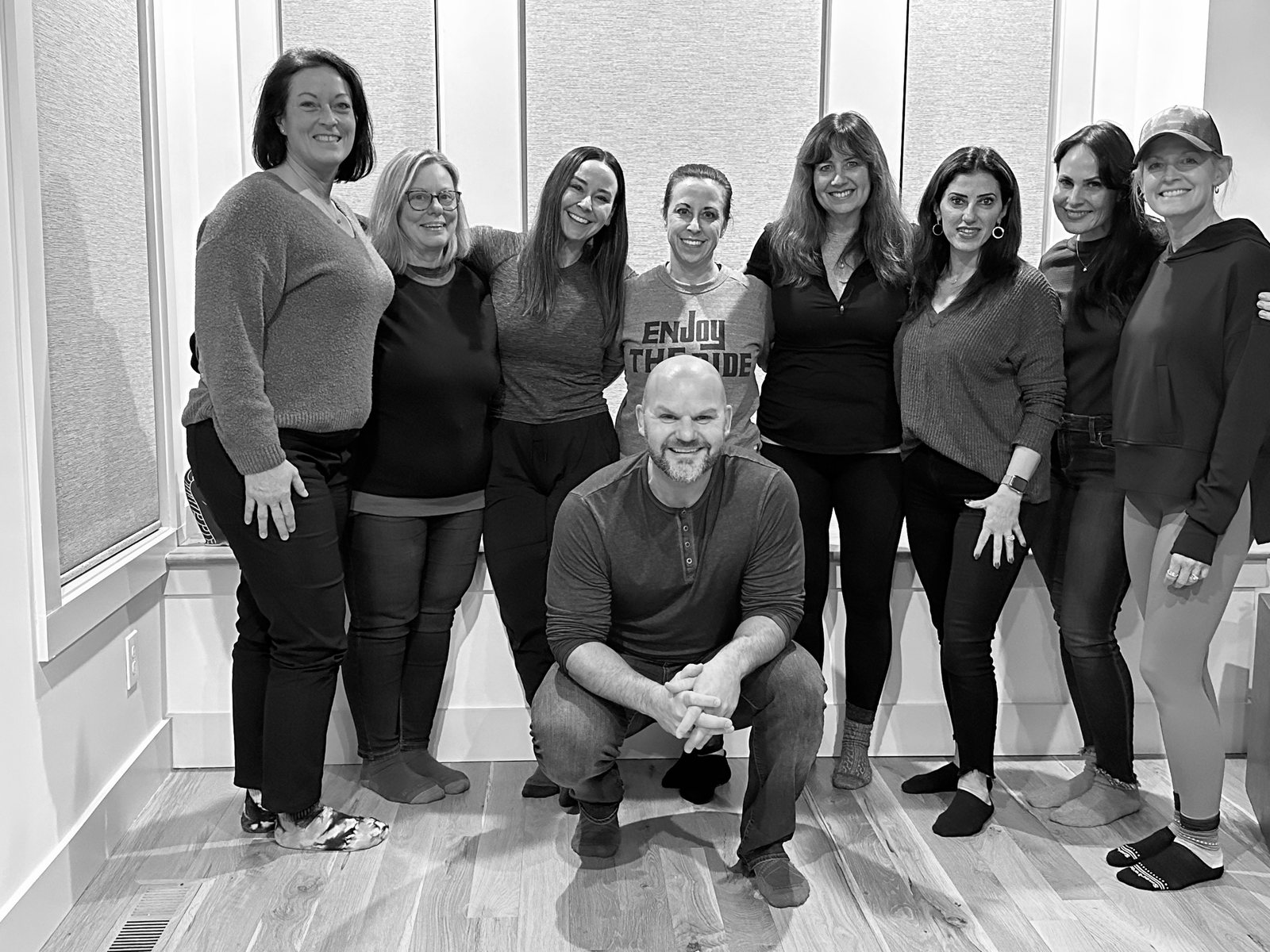 Dr. Jade Teta with a workshop group